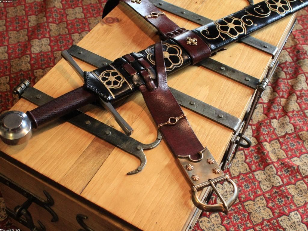 Ceinture en cuir véritable, boucle métal — vue 3